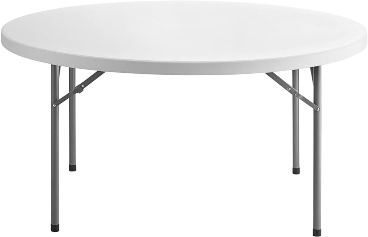 72-Inch Round Granite White Plastic Folding Table J8313