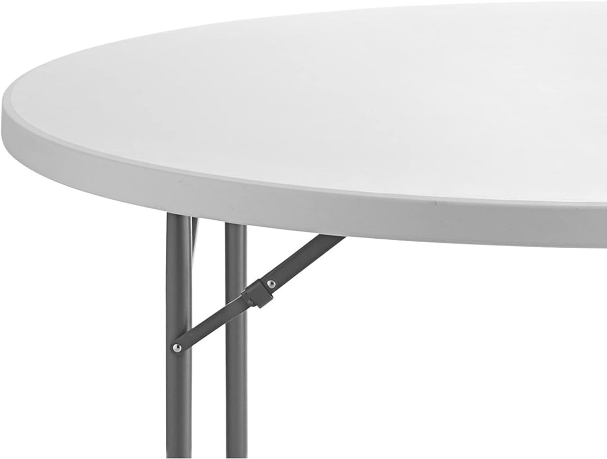 72-Inch Round Granite White Plastic Folding Table J8313