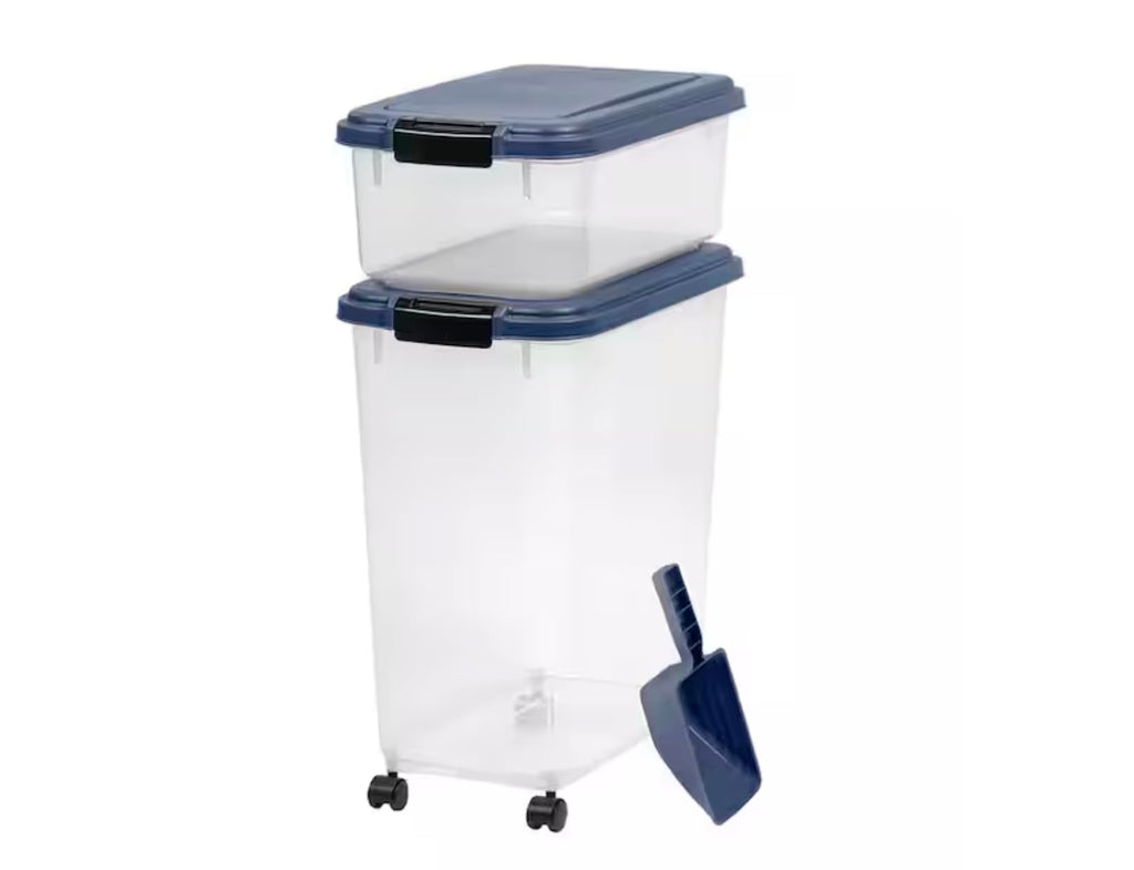 54-Pound Airtight Pet Food Storage with Scoop A896011