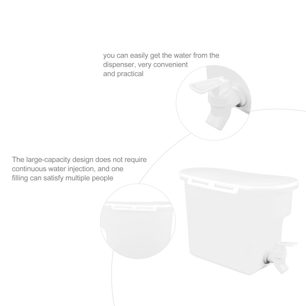 Water Jug with Faucet Large Capacity PP Container F8449
