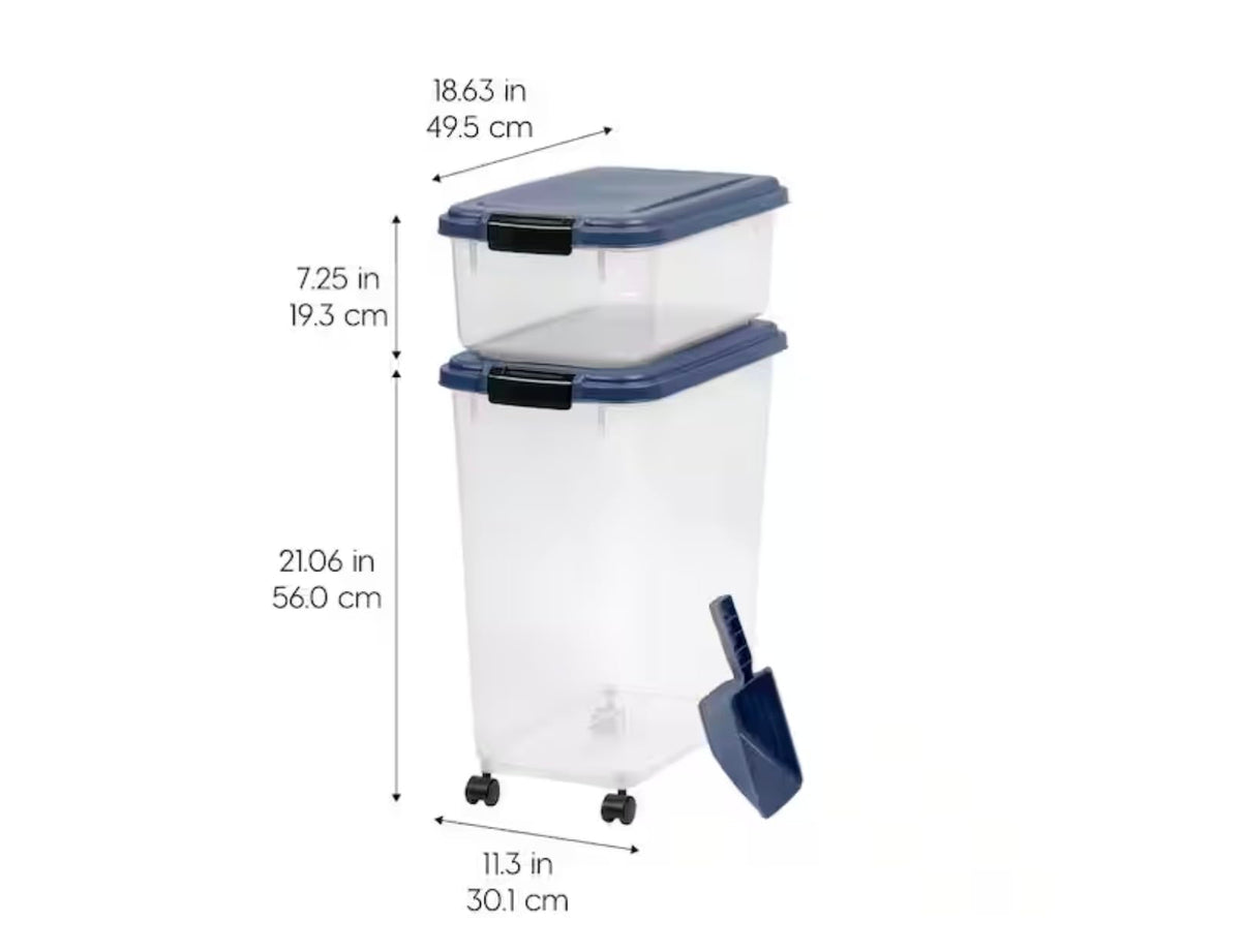 54-Pound Airtight Pet Food Storage with Scoop A896011