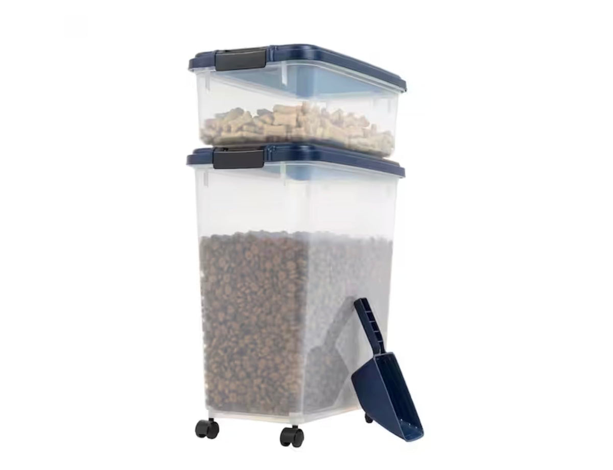 54-Pound Airtight Pet Food Storage with Scoop A896011