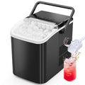 Portable Countertop Ice Maker with Scoop and Basket, 26.5lbs, Coal Black J2927
