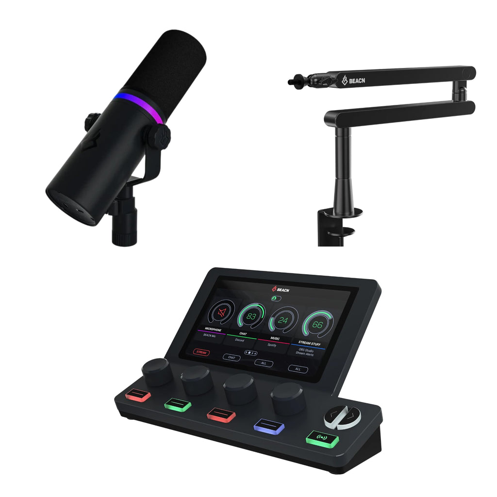 USB Mic, Audio Mixer, Mic Stand V1261