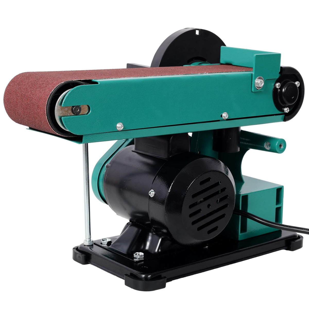 4" x 36" Belt Sander 6" Disc Polisher Grinder Steel Green High-Torque Power Tool Z148