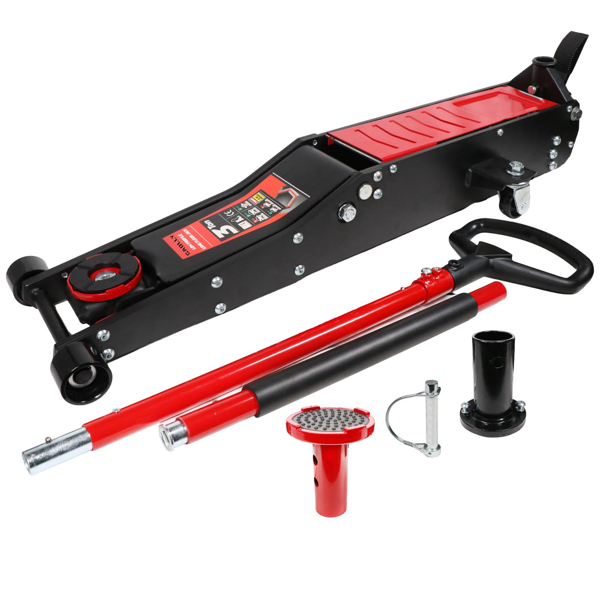 3 Ton Low Profile Floor Jack with Foot Pedal C97117