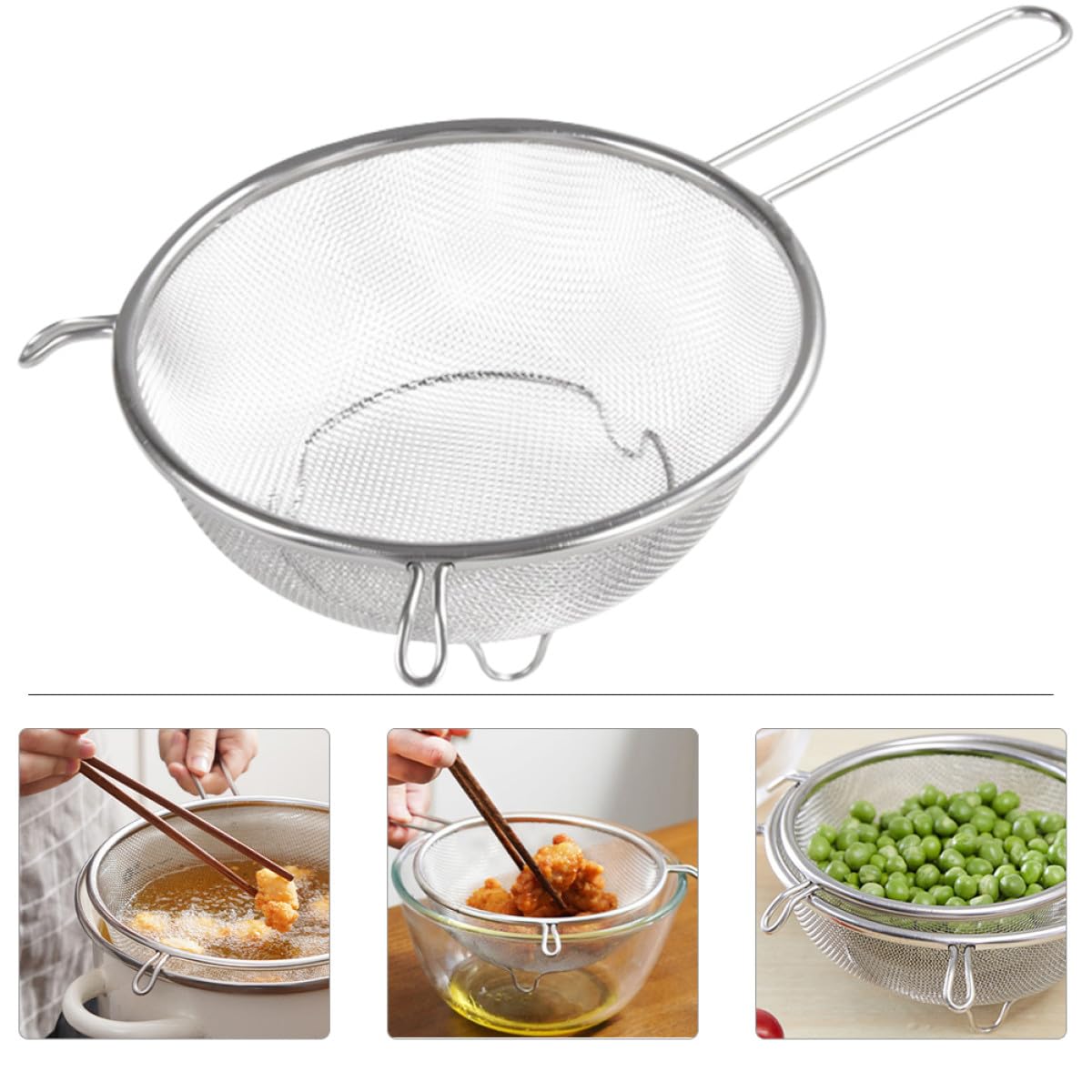 Stainless Steel Fine Mesh Skimmer Spoon V245