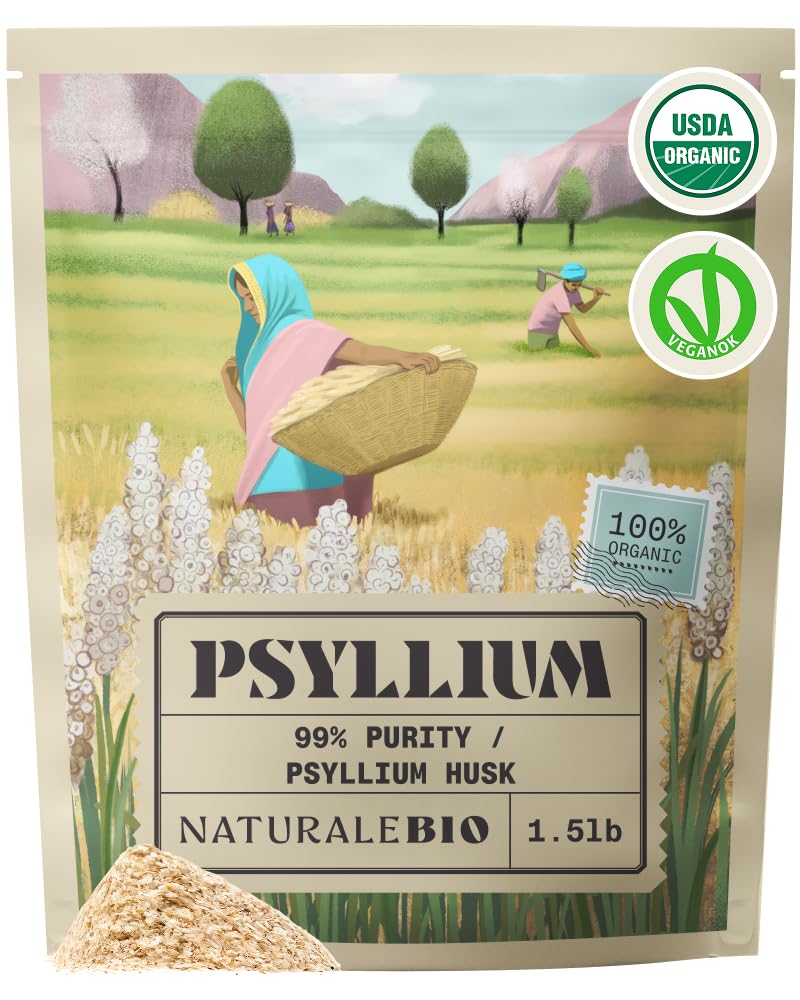Organic Whole Psyllium Husk 24oz U74077
