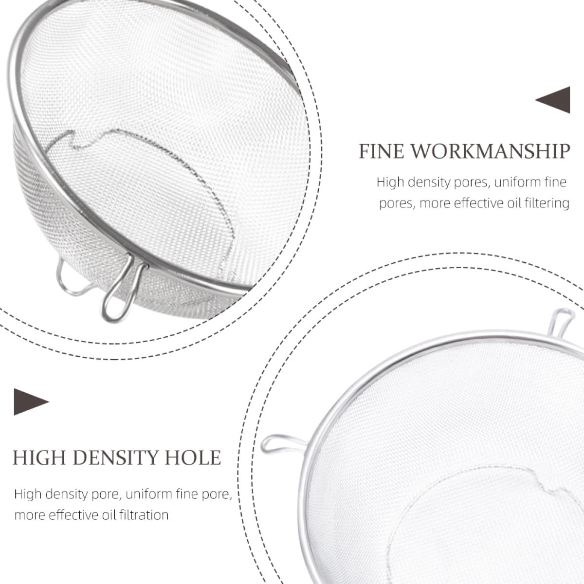 Stainless Steel Fine Mesh Skimmer Spoon V245