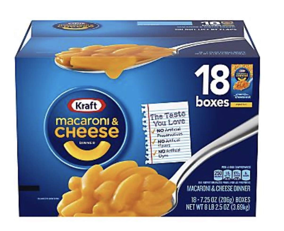 Macaroni & Cheese Dinner 18 pk S249