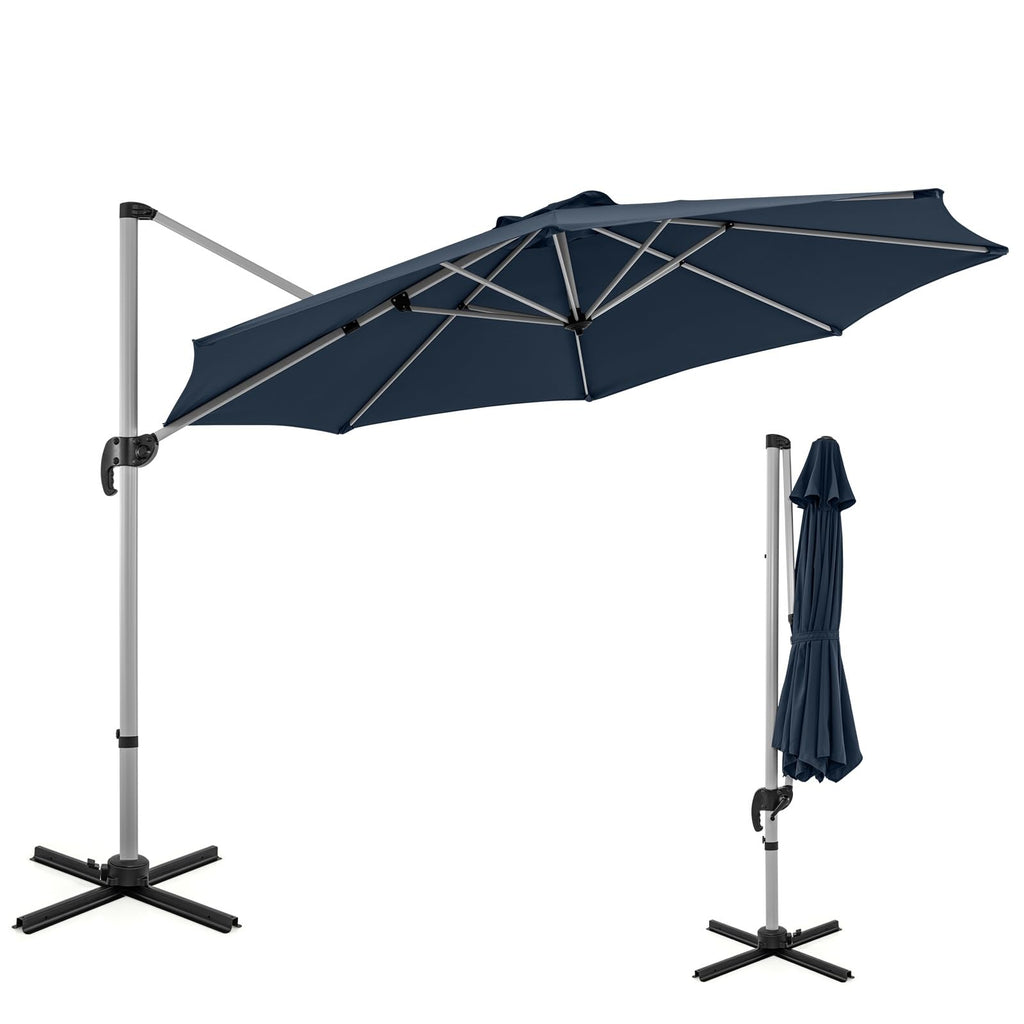 11 FT Cantilever Patio Umbrella with 360° Rotation Z4994
