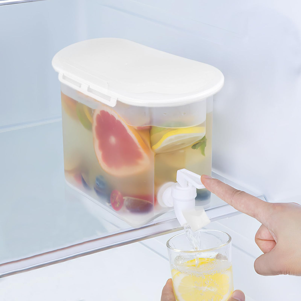 Water Jug with Faucet Large Capacity PP Container F8449