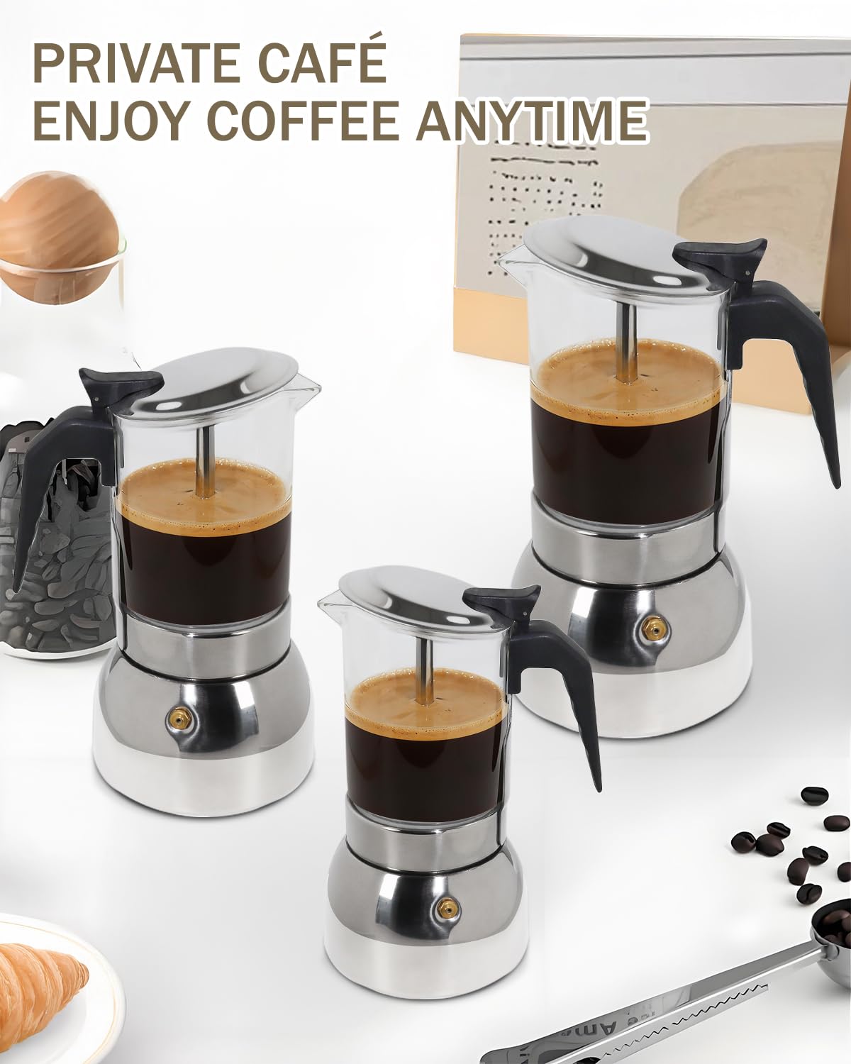 9 Cup 15 oz Stovetop Espresso Moka Pot I495