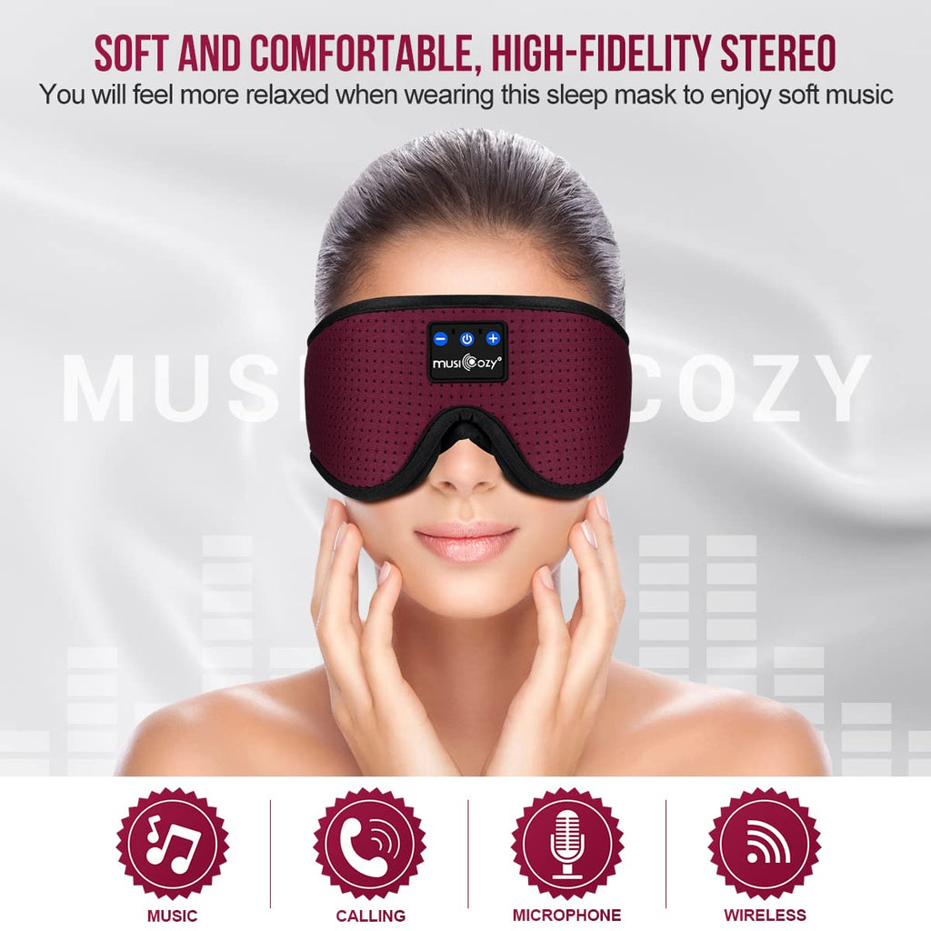 3D Bluetooth Sleep Mask Headphones Pack of 2 R2335