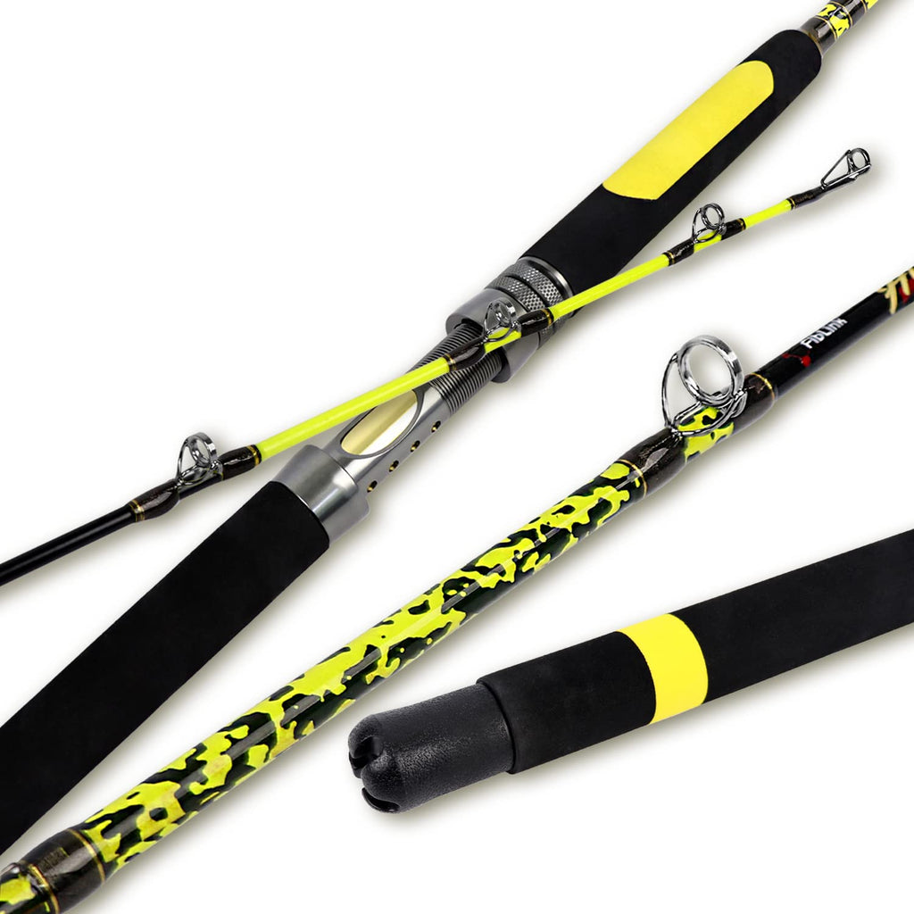 Catfish Fishing Rod Portable Travel Heavy 1 Piece/2 Piece X86840