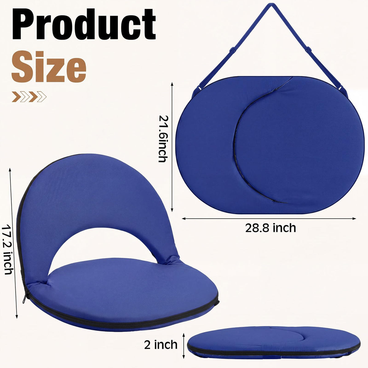 2 Pcs Reclining Bleacher Chair T49793