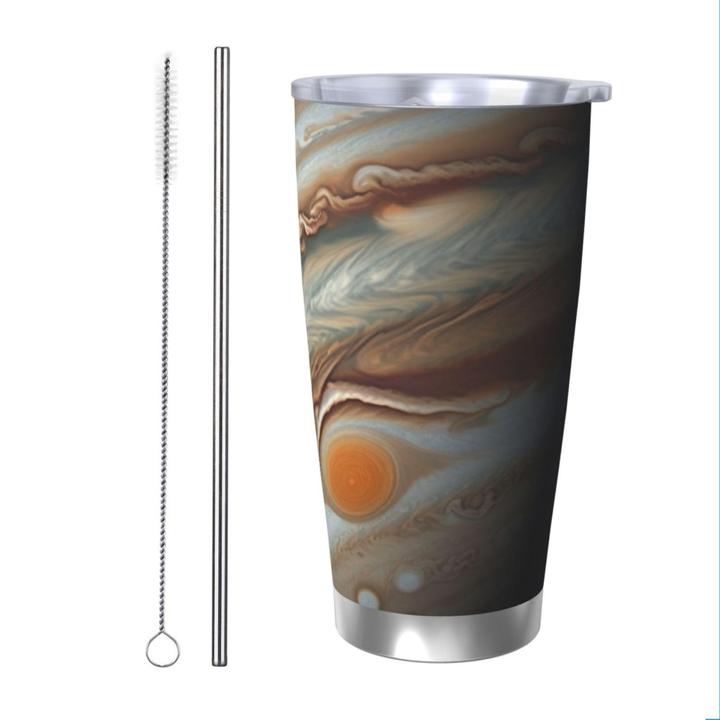 20 Oz Stainless Steel Vacuum Insulated Tumbler with Lid and Straw I500