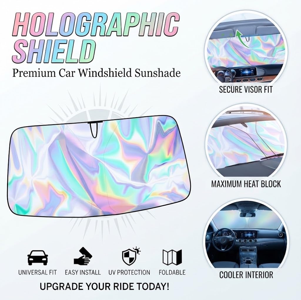 Front Window Sun Shade Foldable Reflective S179