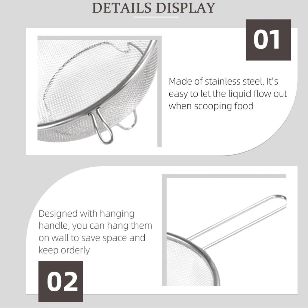 Stainless Steel Fine Mesh Skimmer Spoon V245
