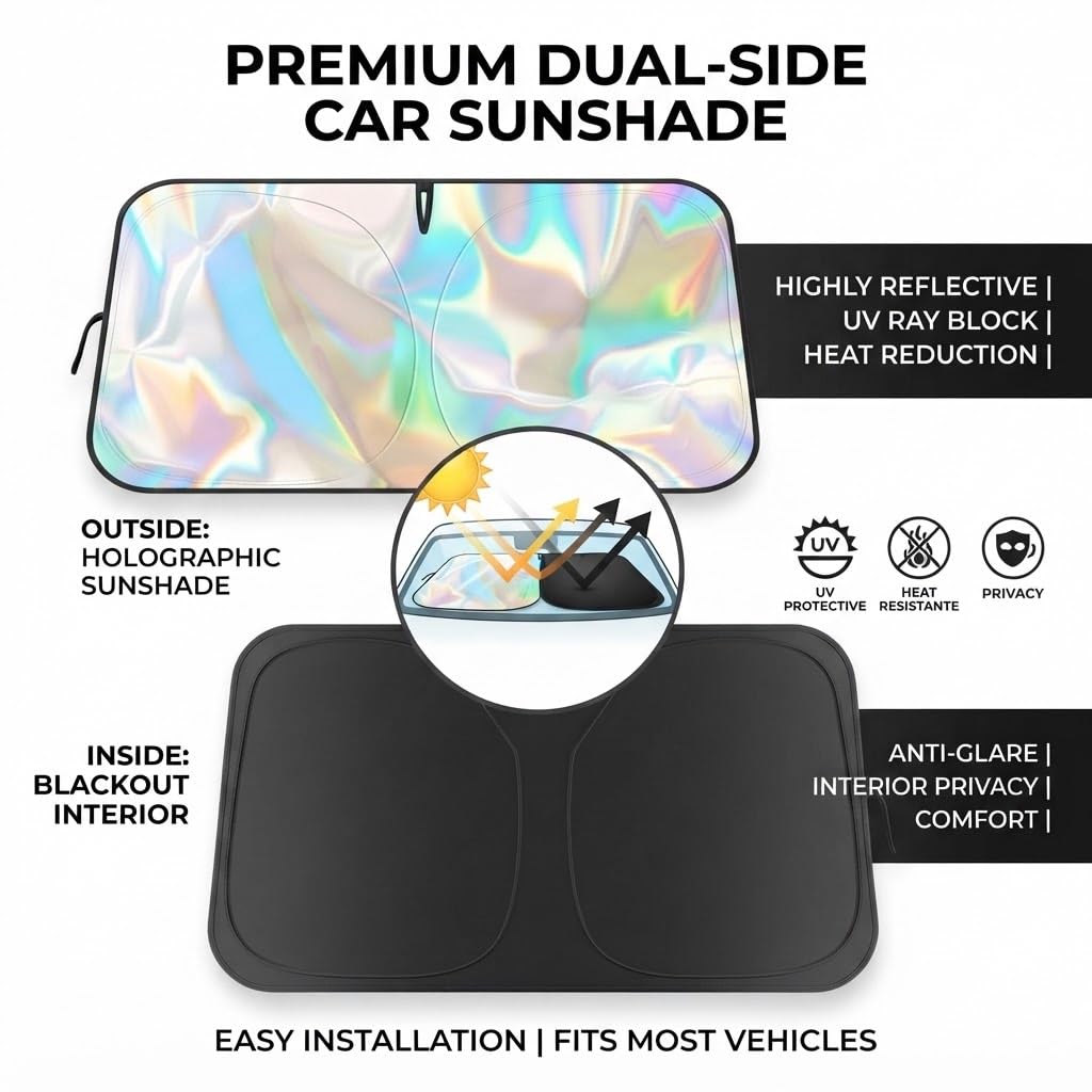 Front Window Sun Shade Foldable Reflective S179