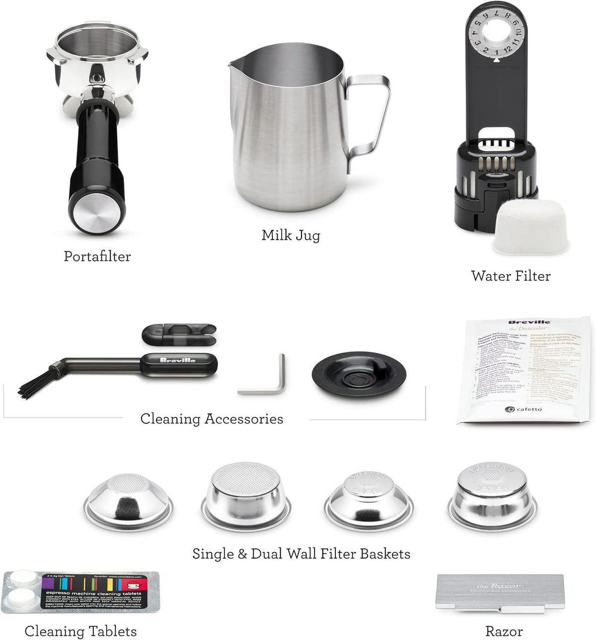Brushed Stainless Steel Espresso Machine W411043