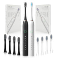 2 Pack Rechargeable Electric Toothbrushes with 8 Brush Heads P690912