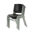 Black Stacking Chair 4 Pack Y911