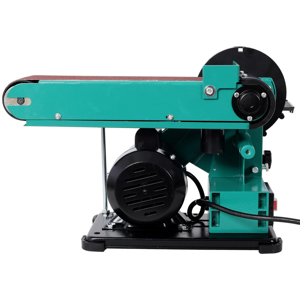 4" x 36" Belt Sander 6" Disc Polisher Grinder Steel Green High-Torque Power Tool Z148