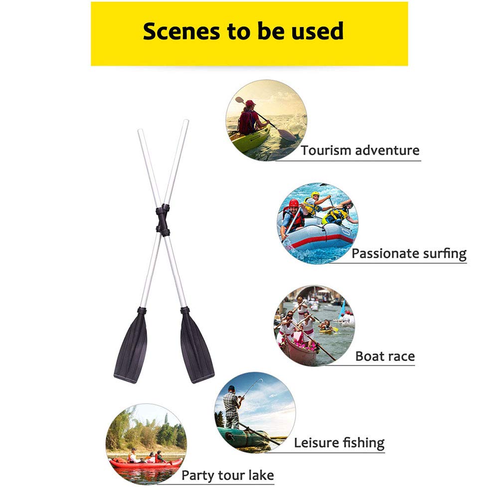 2 Pcs Aluminum Alloy Kayak Paddles 50 Inch C603489