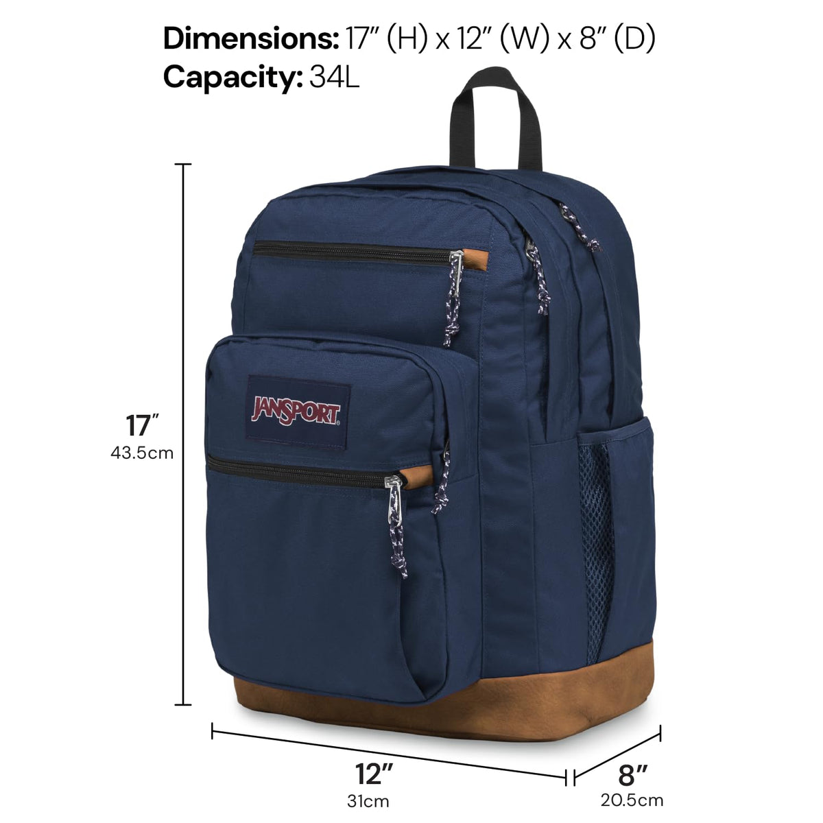 Black 15-inch Laptop Backpack with 2 Compartments C662737