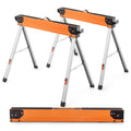 Heavy Duty Steel Folding Saw Horses 2 Pack 2200 LBS Capacity I14433