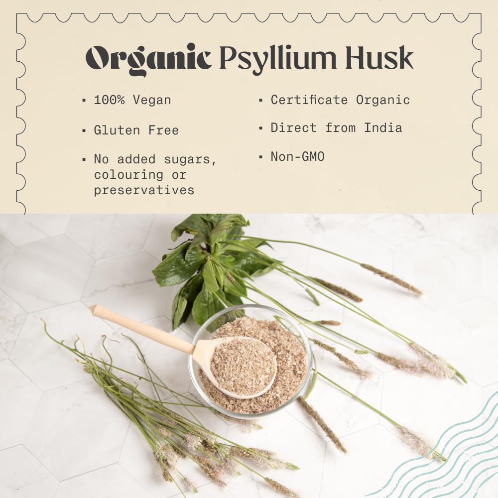 Organic Whole Psyllium Husk 24oz U74077