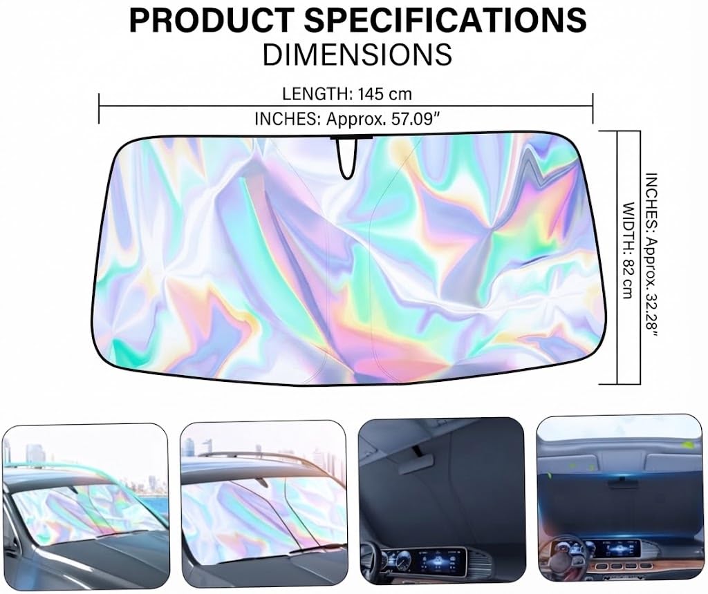 Front Window Sun Shade Foldable Reflective S179