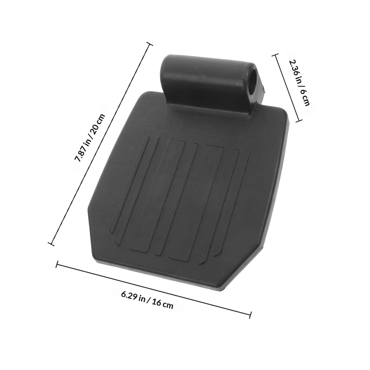 2pcs Heavy Duty Wheelchair Footrest Pedal Replacement Footplates with Leg Pads C7278