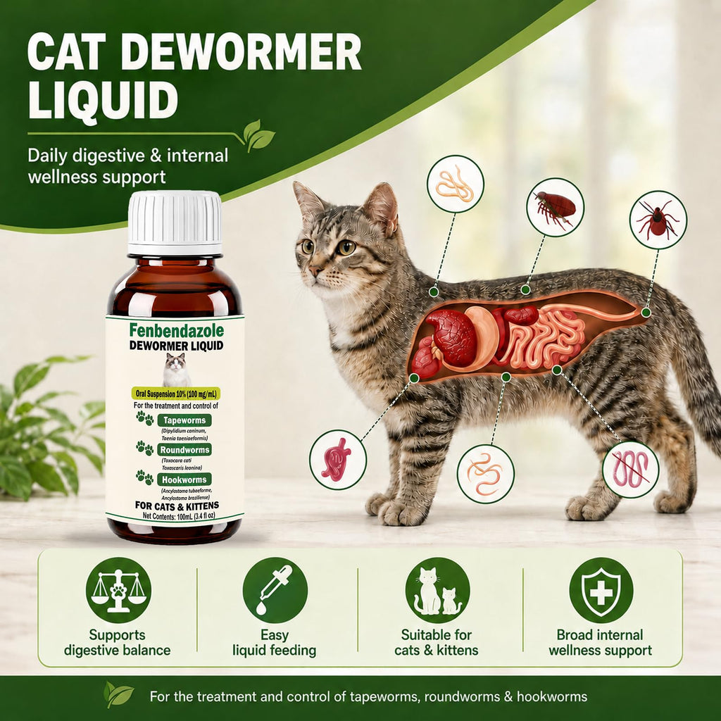 Liquid Dewormer Oral Suspension for Cats T8984