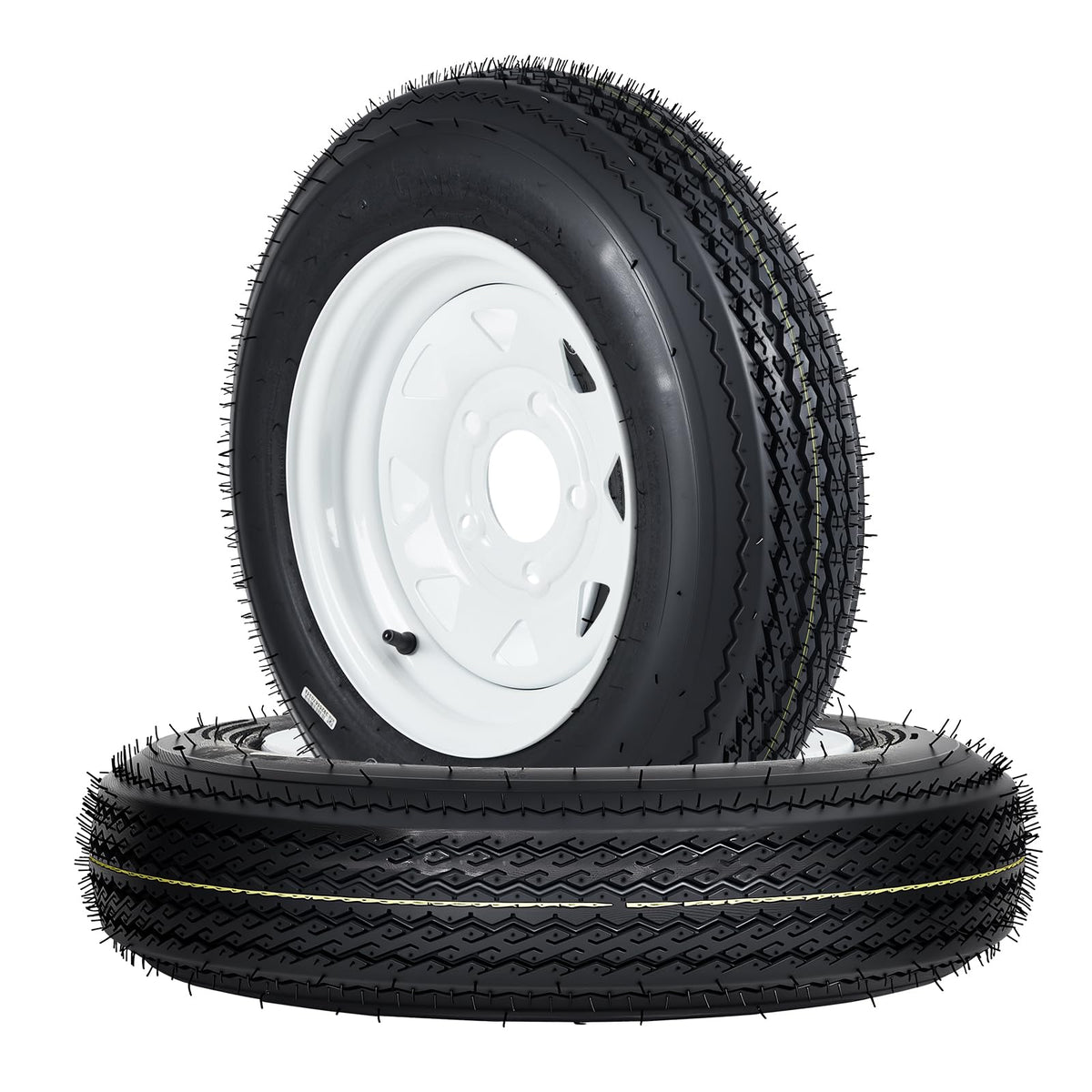 12 Trailer Tire and Wheel Assembly 5 Lug Set of 2 H709