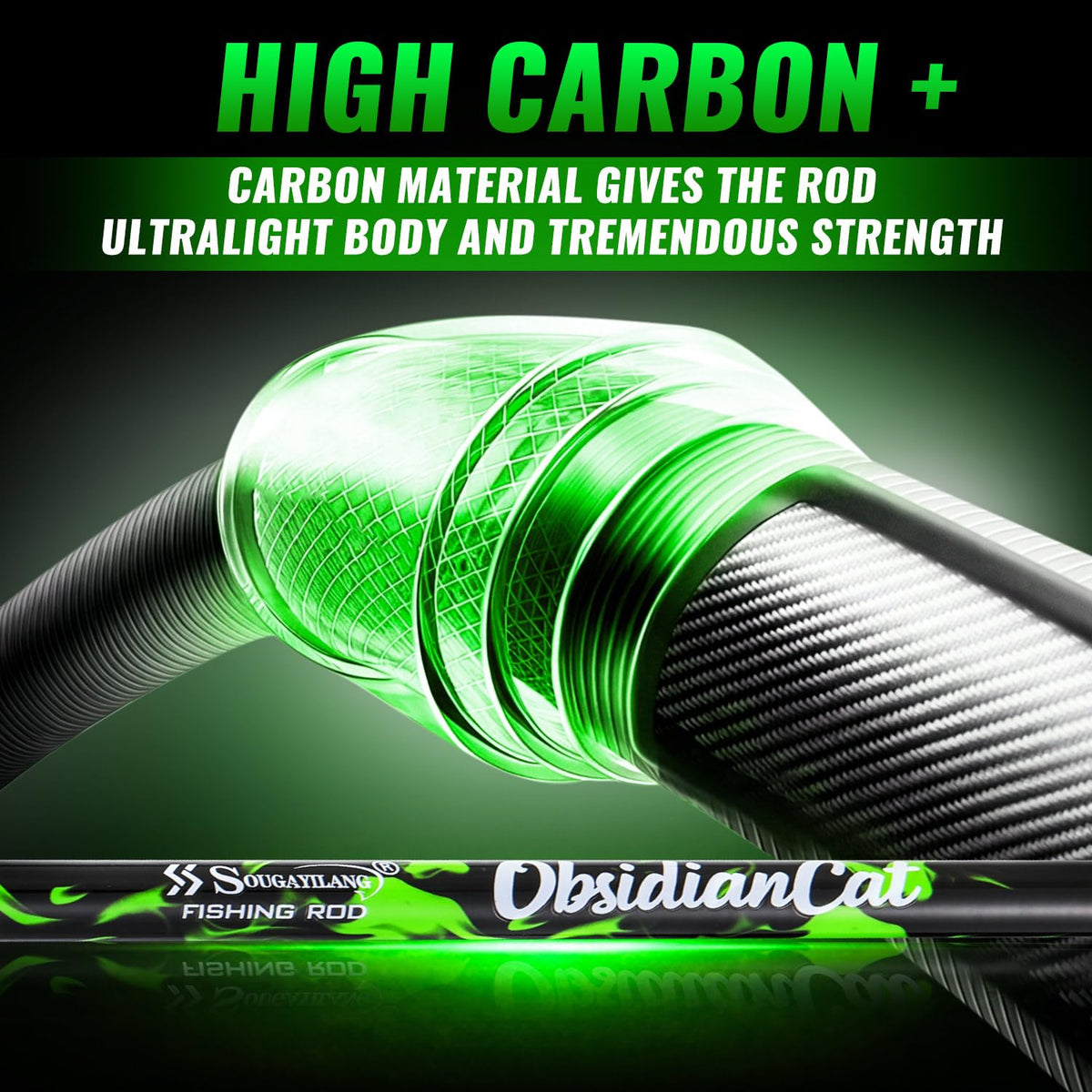 Carbon Fishing Rod with Solid Tip L982788