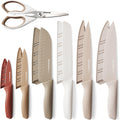 13 Piece Stainless Steel Kitchen Knife Set with Blade Guards I947571