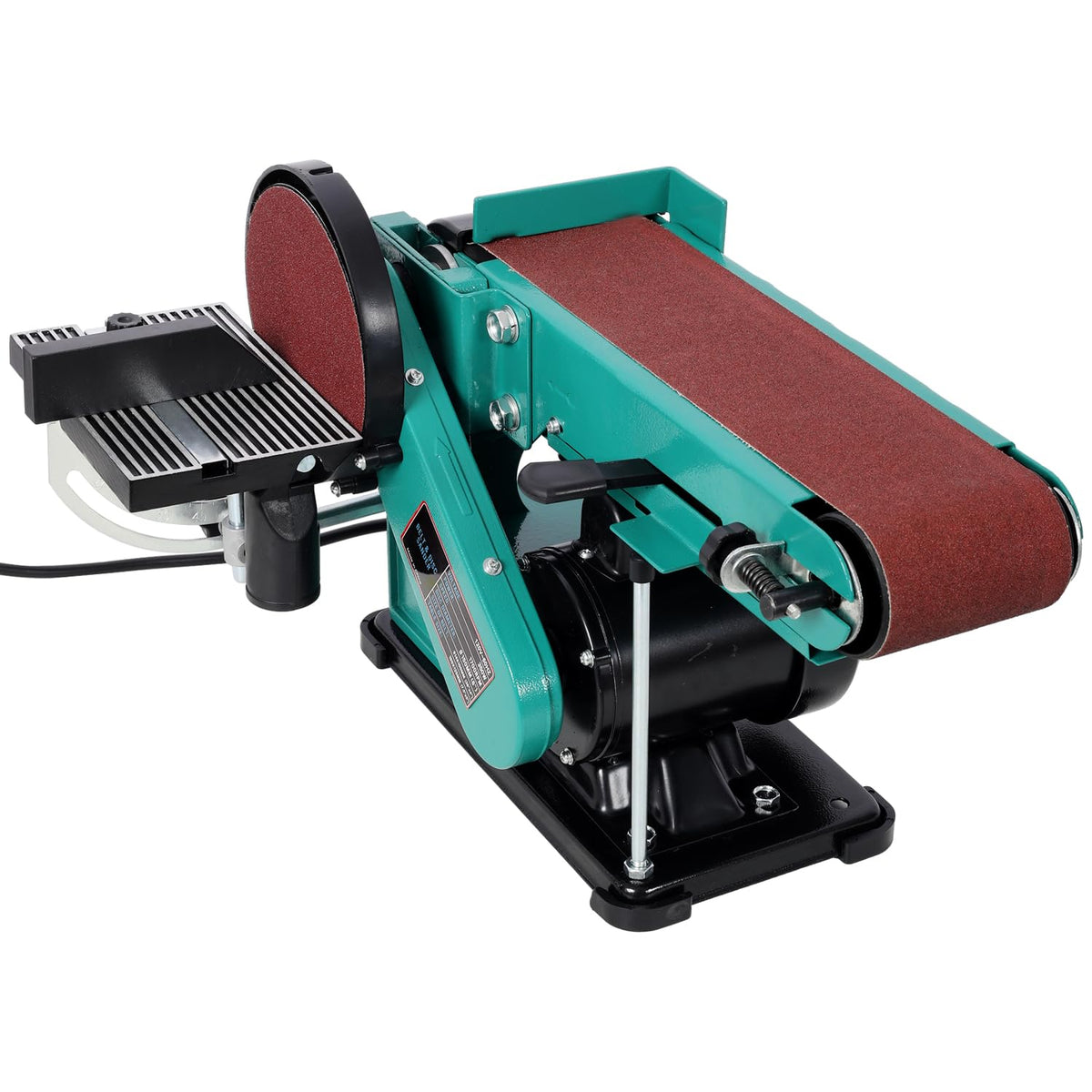 4" x 36" Belt Sander 6" Disc Polisher Grinder Steel Green High-Torque Power Tool Z148