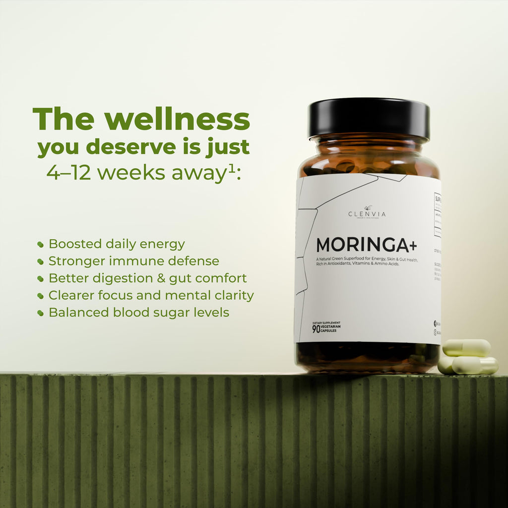 90 Capsules 1000mg Organic Moringa Leaf Powder Capsules P565021