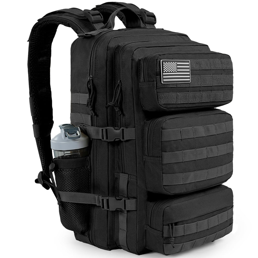 50L Military Tactical Backpack Black X689