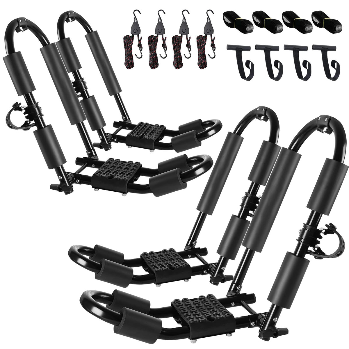 2 Pair Folding Adjustable Kayak Roof Rack X919