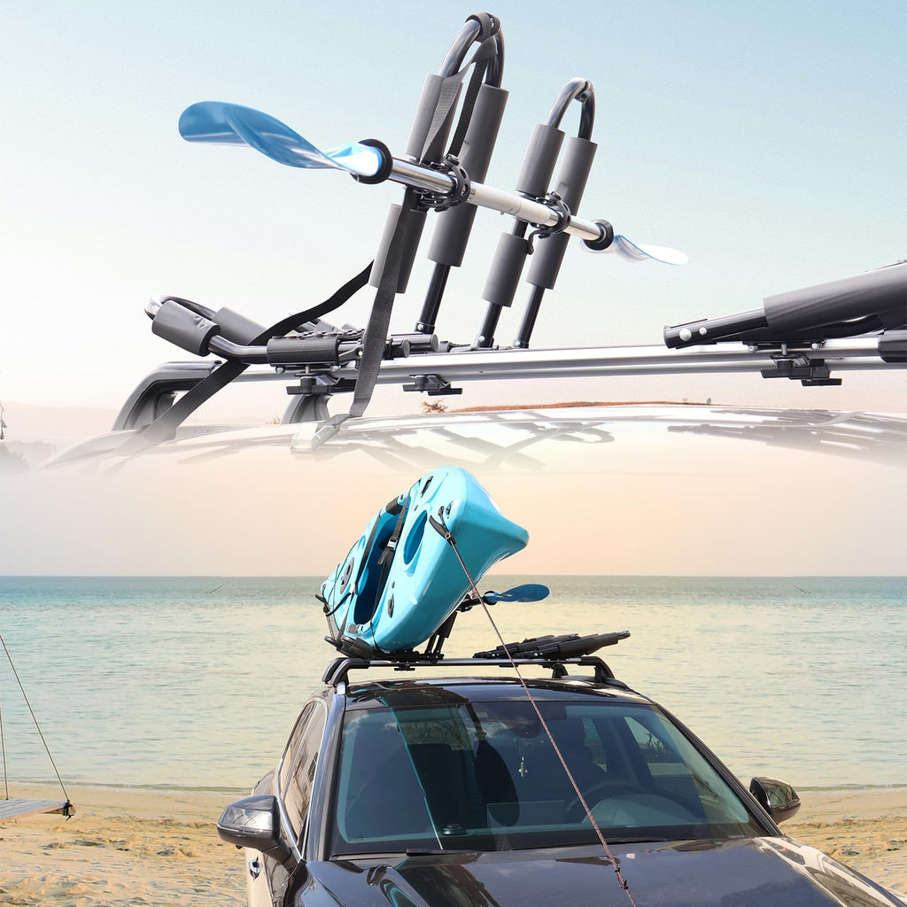 2 Pair Folding Adjustable Kayak Roof Rack X919