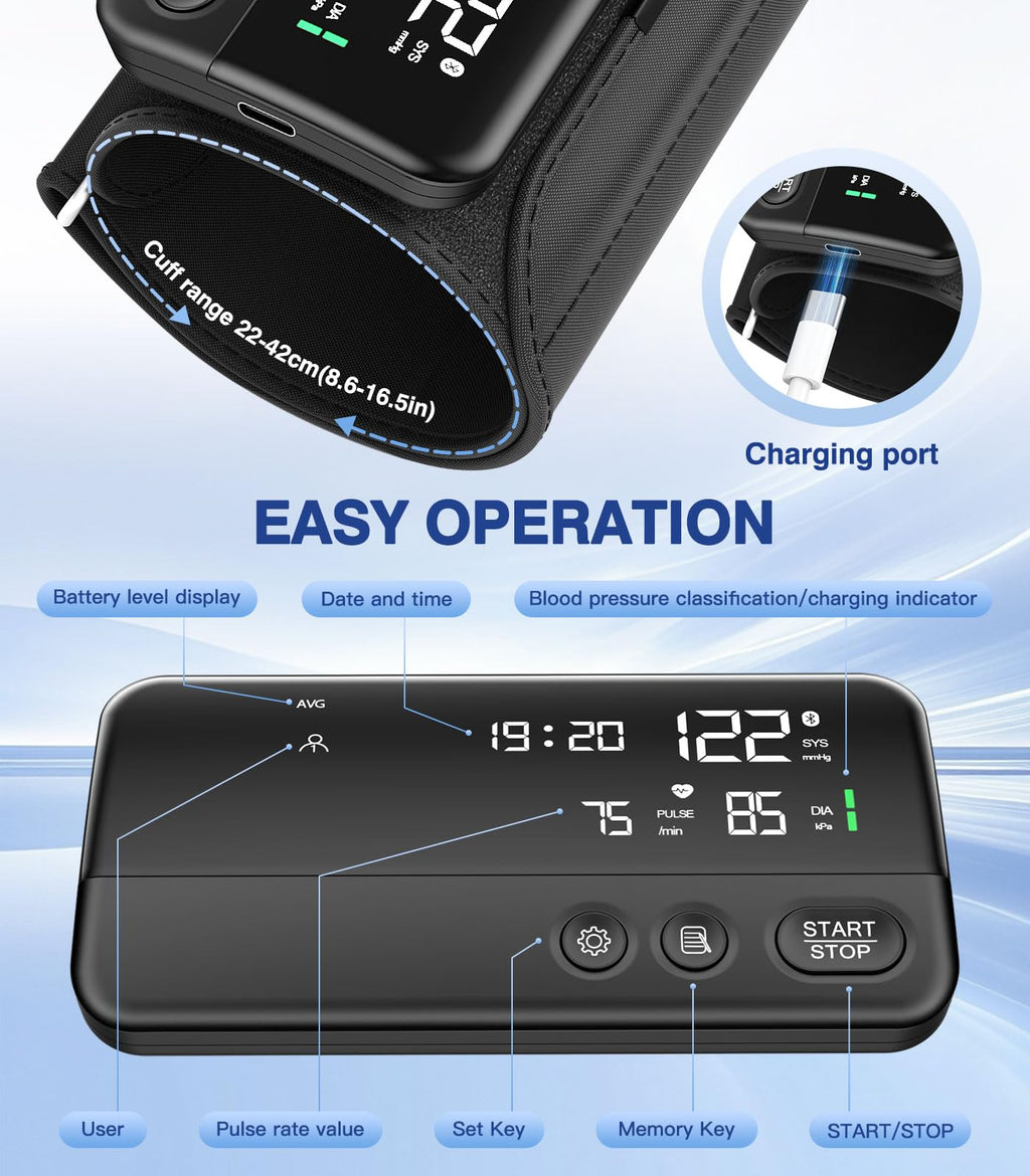 Upper Arm Blood Pressure Monitor with 8.6"-16.5" BP Cuff X99133