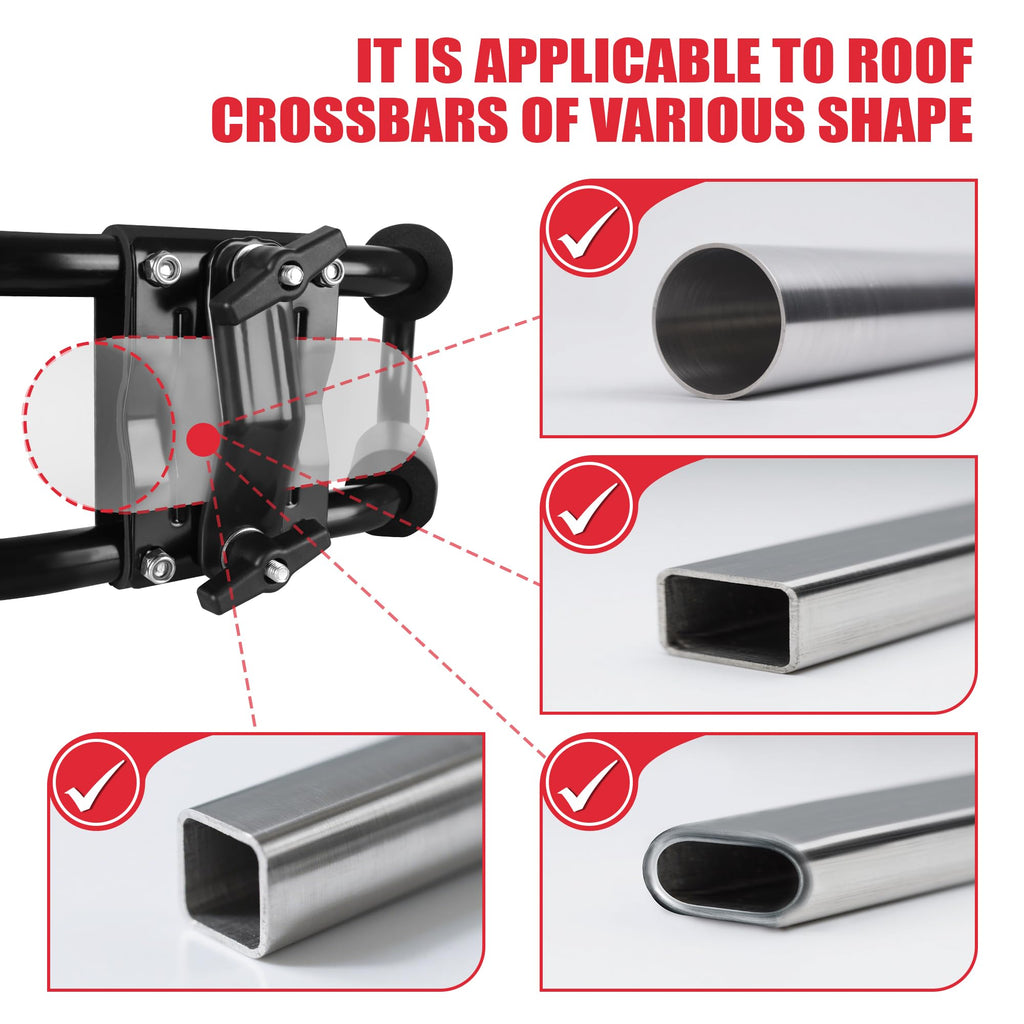 2 Pair Folding Adjustable Kayak Roof Rack X919