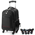 Rolling Backpack with 4 Extra Wheels, Water-Resistant Underseat Travel Luggage Z669
