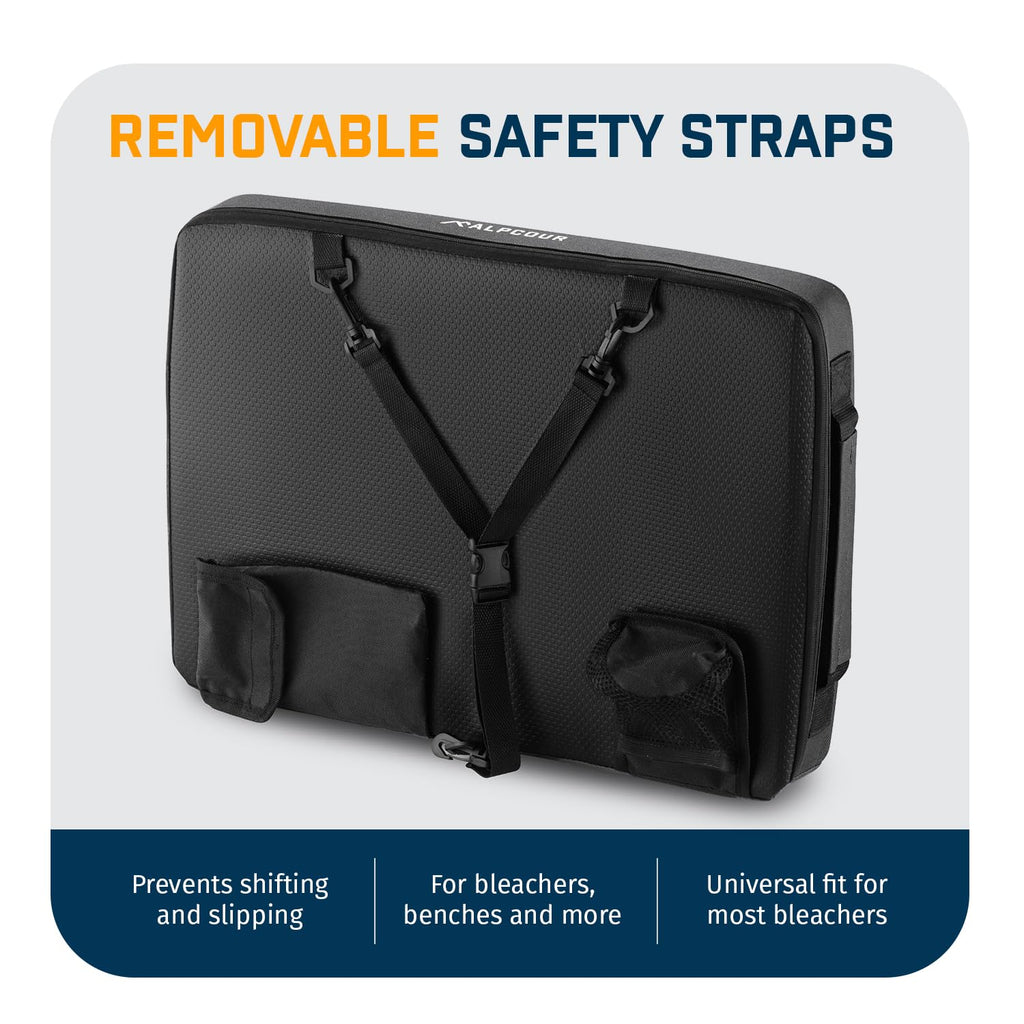 Portable Extra Thick Stadium Seat Cushion with Cup Holder F686