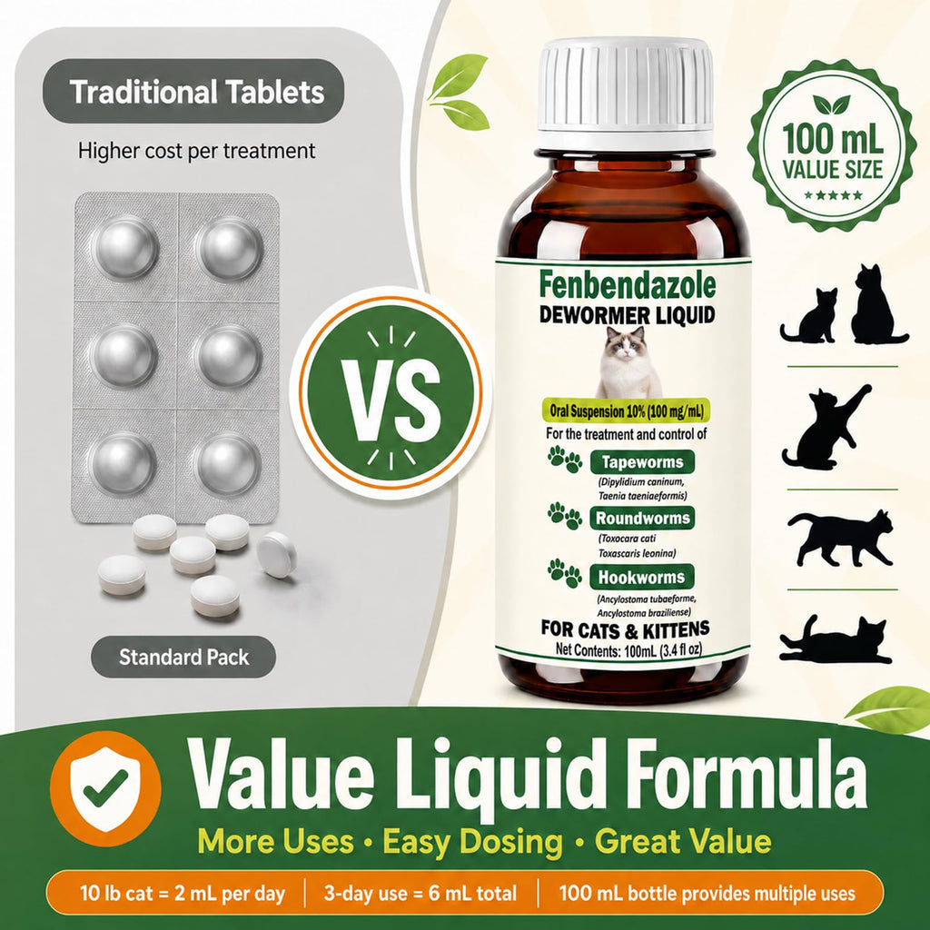 Liquid Dewormer Oral Suspension for Cats T8984