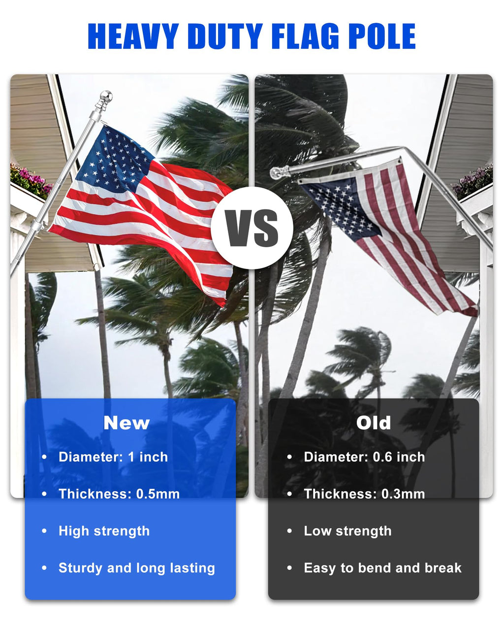 T304 Stainless Steel Flag Pole C769766