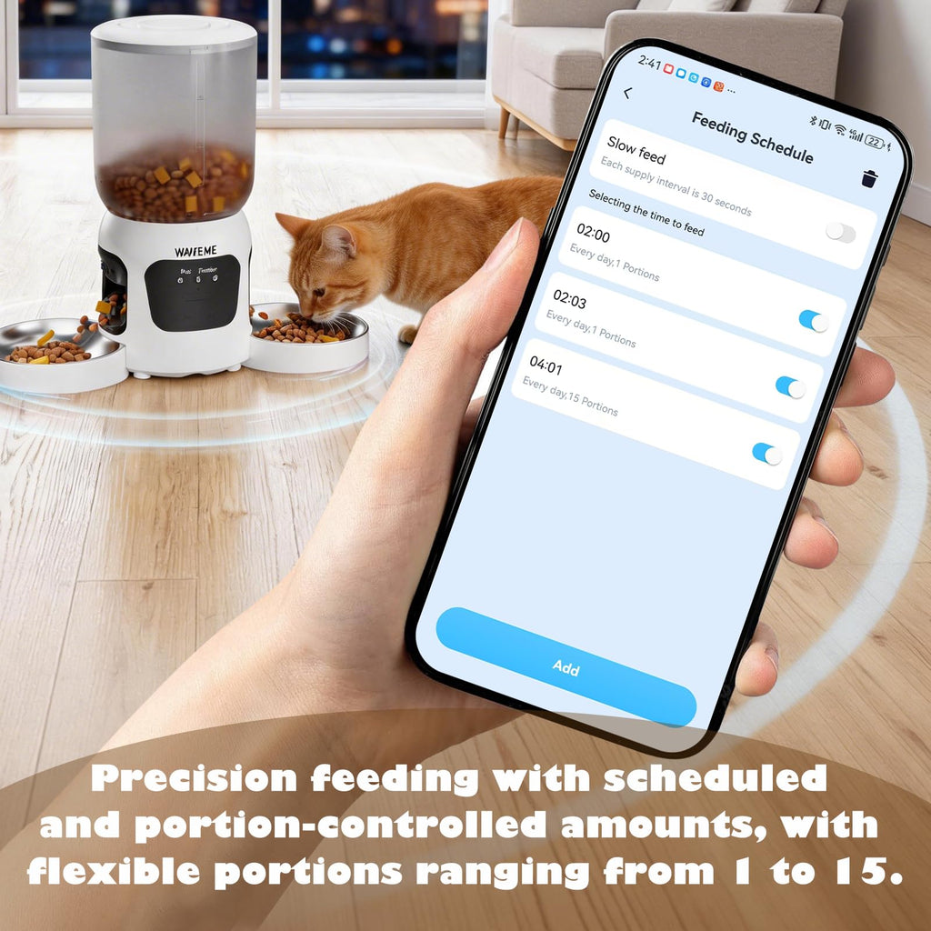 Automatic Cat Feeder with Dual Camera B4062